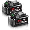 Powtree 2X 5.5Ah 18V Batteria per Milwaukee M18 con LED Batteria 48-11-1860 | Compatibile con Milwaukee M18 XC 48-11-1820 48-11-1840 48-11-1828 48-11-1815 48-11-1850 Ricaricabile agli ioni di litio