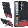 Lemxiee Cover per Samsung Galaxy S26 Ultra Case con Cavalletto & Antiurto & Antiscivolo,Custodia in Pelle Sintetica