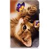 Auslbin Colorato Pu Cover Lenovo Idea Tab Pro 12.7" 2025 TB-373FU TB-375FC Movendo Bellissimo Pattern Flip Tablet Custodia con Funzione Stand Adatto per i Film Video Chat (CH) Farfalla e gatto