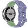 MELEJIA Cinturino in Silicone Floreale Compatibile con Google Pixel Watch 4 41mm/3 41mm/2/Pixel Watch/Pixel Watch 4 45mm/Pixel Watch 3 45mm, Regolabile Motivo Floreale Bicolore Silicone Cinturini