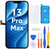 LL TRADER Schermo per iPhone 13 Pro Max LCD 6,7'' e Kit di Riparazione A | Display FHD con 3D Touch e Digitalizzatore, Dotato di Nastro Adesivo Impermeabile e Pellicola Protettiva