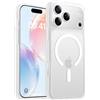 Qasyfanc Magnetica Cover per iPhone 18 Pro Max/iPhone 17 Pro Max | Bianco Opaco Compatibile con MagSafe Custodia Traslucida Opaca Posteriore, Antiurto Anti-impronta Resistente Graffi Case