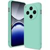 Btstring Cover per OPPO Find X8 Pro, Verde Menta | Custodia Antiurto, Sottile in Silicone TPU, Fodera in Microfibra, Protezione della Fotocamera