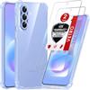 LeYi Cover per Samsung Galaxy A57 5G con 2 Vetro Temperato (Blu) | Custodia Armor Clear Silicone Morbida Puro Soft TPU Gel Bumper Originale Slim Crystal Antiurto Case per Telefono Samsung A 57