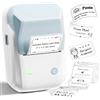 NIIMBOT Stampante per etichette B1 con 1 rotolo di nastro di avviamento, stampante per etichette Bluetooth, dimensioni di stampa 20-50 mm, compatibile con iOS e Android per vendita al dettaglio