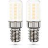 Bigzom Lampada da frigorifero E14 LED 3W sostituisce lampadina alogena 40W, 405LM Bianco caldo 2700K, 80+Ra, Angolo di irradiazione 360°, Lampadina E14 per frigorifero, macchina da cucire, Set da 2