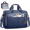 RAINSMORE Borsa Porta pc 15,6 pollici Borsa Lavoro Donna Impermeabile | Borsa Computer Grande Borsa Porta Documenti Donna Borsa Messenger Insegnante per Ufficio Università Scuola Blu