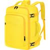 ENZOSUM Bagaglio a Mano 40x20x25 per Ryanair Zaino da Viaggio 40x30x20 | 20L Piccolo Borsa da Cabina per Voli Zaino Donna Uomo ,Gialla