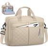 RAINSMORE Borsa Porta pc 15,6 pollici Borsa Lavoro Donna Impermeabile | Borsa Computer Grande Borsa Porta Documenti Donna Borsa Messenger Insegnante per Ufficio Università Scuola Kaki
