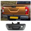 VECHTEL Telecamera posteriore per furgone con luce freno,telecamera posteriore per auto con visione notturna 720P per Nissan Navara D23 2012-2024,grandangolare da 140° con luce freno sul tetto