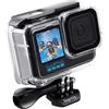 Suptig Custodia protettiva impermeabile Custodia subacquea custodia subacquea per GoPro Hero 12 Hero 11 Black Hero 10 Black Hero 9 Nero Impermeabile 50 meter
