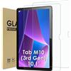 WD&CD Pellicola Protettiva Compatibile per Lenovo Tab M10 (3rd Gen) 10.1 [2 Pezzi], Vetro Temperato Alta Definizione Compatibile per Lenovo Tab M10 10.1【Durezza 9H】【Anti Graffio】