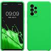 kwmobile Cover per Samsung Galaxy A52 / A52 5G / A52s 5G Custodia - Back Case per Smartphone in Silicone TPU - Protezione Gommata - verde fluorescente