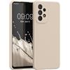 kwmobile Cover per Samsung Galaxy A33 5G Custodia - Back Case per Smartphone in Silicone TPU - Protezione Gommata - crema