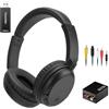 Nightwooolf Auricolare Senza Fili Bluetooth, Cuffie TV Senza Fili per Anziani, Cuffie Over-Ear Audio di Alta Qualità Leggero e Confortevole, 30 ore di Riproduzione, Adatto per TV/Mobile/Computer, Peso 140g - Nero