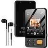 AGXOV Lettore MP3 Bluetooth 5.4, Memoria Interna 64GB, HiFi, Radio FM | Lettore musicale con display 2,4 pollici, registratore, eBook TXT e altoparlante; fino a 512GB, per bambini, sport e viaggi