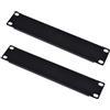 GeeekPi Piastra vuota 1U, piastra di montaggio rack per armadi di rete DeskPi RackMate T0/T1/T2/T0 Plus/T1 Plus/TL1 e armadi server da 10 (confezione da 2)