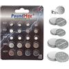 PoundMax 20 batterie alcaline miste AG1 AG3 AG4 AG10 AG13 PoundMax