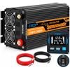 EDECOA Inverter Onda Pura 1500w Invertitore di Potenza 12v 220v/ 230 Trasformatore di Tensione Onda Pura 2X USB Telecomando LCD Power Inverter 1500w e Picco momentaneo 3000w (Nuovo Telecomando)