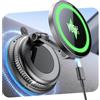 YOSH 15W Caricatore Wireless Auto per MagSafe, Ricarica Super Rapida | Supporto Auto Ricarica con Ventosa a Vuoto, Ultra Magnete, Supporto Magnetico Telefono Auto per iPhone 18 Pro Max 17 16