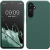 kwmobile Cover per Samsung Galaxy A55 5G Custodia - Back Case per Smartphone in Silicone TPU - Protezione Gommata - verde militare