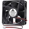 GDSTIME Ventola da 12 V, 120 mm, 2 pin, 12 V, 120 x 120 x 38, 2 poli, flusso d'aria elevato