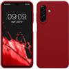 kwmobile Cover per Samsung Galaxy A17 4G / 5G Custodia - Back Case per Smartphone in Silicone TPU - Protezione Gommata - rosso rabarbaro