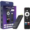 GREVA TV Stick Android 4K Ultra HD - Streaming Device, Latest Android 14.0 TV Stick Box 2 GB 16 GB HDR/AV1/2,4G/5G WiFi/BT 5.0, 3D HD Smart Box Streaming Media Player with Assistant Voice Remote