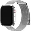 Fullmosa Cinturino per Apple Watch 40mm 42mm Serie 12 11 10 Acciaio Argento | per iWatch SE3/2 Serie 6 5 4 40mm/ Serie 9 8 7 41mm/38mm 3 2 1, Cinturini Milanese Metallo Bracciale Elegante per Uomo Donna