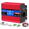 ETREPOW 500w Inverter auto 12v 220v Onda Sinusoidale Pura Con Telecomando | Trasformatore Con LCD,prot: sovracc,corto,surrisc,sovra，sottotens. Per campeggio, solare，Elettrodomestici，Picco 1000W