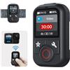 AFAITH Telecomando Smart Wireless per Go Pro 13/12/11/10/9/8/Max, 5 lingue, schermo LCD a colori, luminosità regolabile, rotazione a 360 gradi, impermeabile