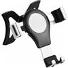 Dokpav Porta Cellulare Auto, Rotazione a 360° Supporto, Argento Nero | Car Phone Holder, Supporto Stabile a Triangolo, Presa Aria Supporto Telefono Auto Compatible with Audi A3 8P S3