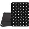 FINTIE Cover per iPad 9a/8a/7a Generazione 10,2 Pollici (2021/2020/2019) (Z-Pois Bianco)