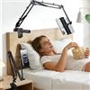 nplaseta Porta Tablet da Letto Supporto ipad Letto in Alluminio Rotativo a 360° Regolabile per iPad Mini Telefoni e Tablet da 5.7-9.45 pollici