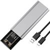 AXFEE Case SSD Hard Disk Esterno M.2 NVMe PCIe, USB 3.2 Gen 2 10Gbps UASP | Supporto UASP Trim SMART, per Disco Rigido 4TB M Key/M+B Key 2230/2242/2260/2280 con Cavo (Non Supporta SATA)