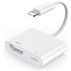 AGEEMY [Certificato Apple MFi] Adattatore da Lightning a HDMI per iPhone, 1080P HD Digital AV Adattatore Sync Screen Connector - Collega iPhone 14 13 12 11 XS XR X 8, iPad a TV, non richiede alimentazione