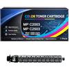 BSD Tech Toner Cartuccia di toner MP C2003 C2503 Compatibile per Ricoh MP C2003 C2503 841925 841926 841927 841928 Alta capacità per stampanti MP C2003 C2004 C2004ex C2503 C2504 C2504ex C2011SP,Black-1pack