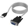 SABRENT Cavo da USB a Seriale [9 Pin] RS-232, Adattatore Prolifico PL2303 | 1,8 m (SBT-USC6K)