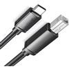 KACCDE Cavo di stampa da tipo C a USB2.0 con porta quadrata, 0,5 mm, 100 cm | Cavo di stampa per tablet e laptop, facile collegamento del computer a stampanti e scanner, 24/28AWG