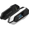 WAYXIN X8S - Cuffie da moto Mesh 3.0, audio multitasking, per 10 piloti (1 | Interfono per moto, doppio chip BT5.4, cancellazione del rumore ENC-DSP-CVC, Hi-Fi stereo, condivisione musicale