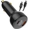 Yangers Caricabatterie per auto USB C 100W 65W, ricarica rapido accendisigari per DJI Mini 5 4 3 2 Pro, Neo/Mavic 3 /Air 3S/Avata 2 FPV, per Nintendo Switch Xbox Steam Deck Anker PowerCore banca di potere