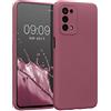kwmobile Custodia Compatibile con Oppo A74 (5G) / A54 (5G) Cover - Back Case per Smartphone in Silicone TPU - Protezione Gommata - rosa scuro