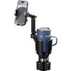 YDSTNiu Supporto per cellulare da auto per BMW X1 iX1 U11 2023-2026 | Portabicchieri 2 in 1 con collo d'oca flessibile supporto per smartphone rotante molto robusto