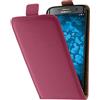 PhoneNatic Copertura di Cuoio Artificiale Compatibile con Samsung Galaxy S7 Edge - Flip-Case Rosa Caldo - Cover Cover