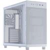 ASUS PRIME AP303 TG WHT, Case ATX Bianco, Pannello in Vetro Temperato | 44 Litri, Supporto per Schede Grafiche fino a 360mm e Radiatiori fino a 360mm e 60mm di Spessore, Porta USB-C da 20Gbps