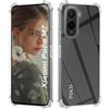 ISOI Cover per Xiaomi Poco M7 4G, Custodia Protettiva in Silicone TPU Ultrasottile e Morbido, con Paraurti Airbag Antiurto Protezione Completa - Trasparente
