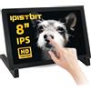 iPistBit Monitor Raspberry Pi, 8 Schermo HDMI 1280×800 IPS HDMI Monitor Touchscreen Portatile, Display Touchscreen per Raspberry Pi 5/4/3/2, Supporta Jetson Nano/PC, Senza Driver
