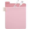 Cldaisy Custodia per disco rigido esterno rosa, custodia adesiva per hard disk esterno, riutilizzabile, organizer per computer e hard disk per batteria