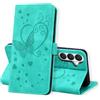 CASAFUNY Cover per Samsung Galaxy S26 FE, Verde | Materiale PU, chiusura magnetica, slot per schede integrato, supporto multi-angolazione; compatibile con Samsung S26 FE