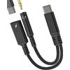 zoyuzan Adattatore per cuffie USB C su Aux Audio per iPhone 17 16 15 Pro Max per Apple iPad Compatibile con cavo Samsung S25 a 3,5 mm DAC Auto Cellulare Connettore Splitter Jack Cuffie Adattatore di Ricarica